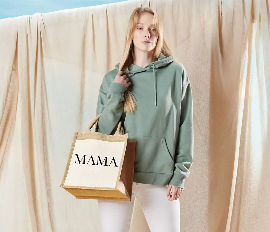 Jute tas mama met naam