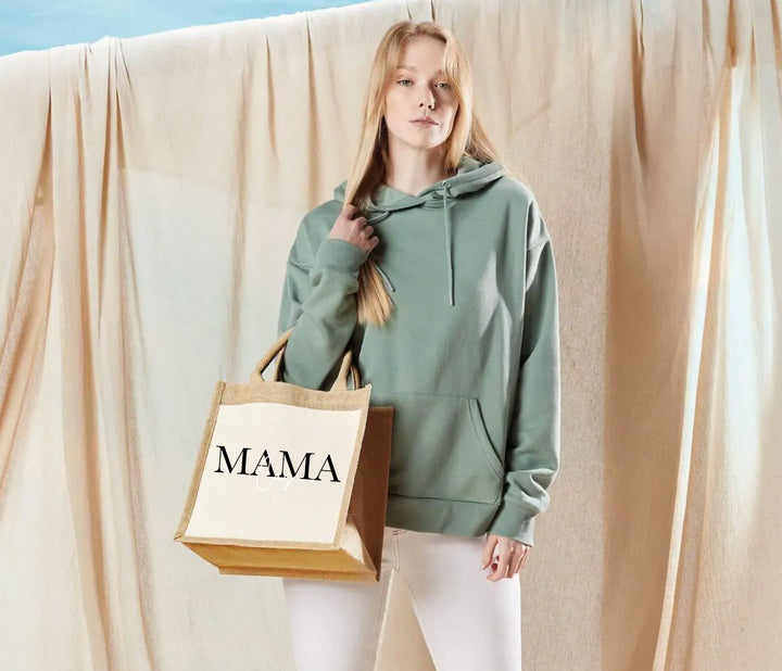 Jute tas mama met naam