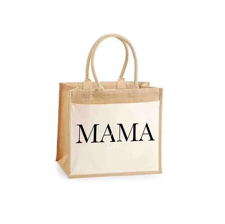Jute tas mama met naam