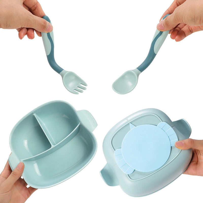 4-delig kinderservies | Blauw