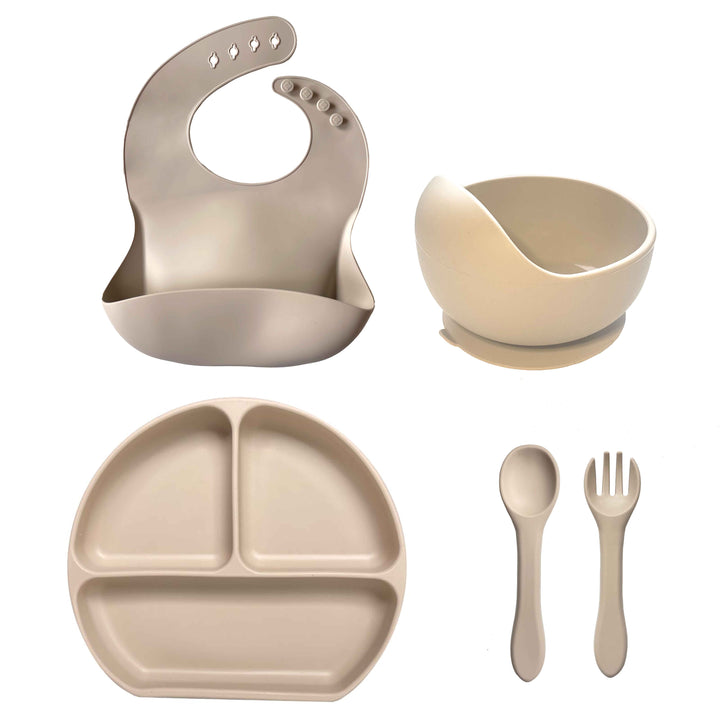 Siliconen kinderservies | Beige