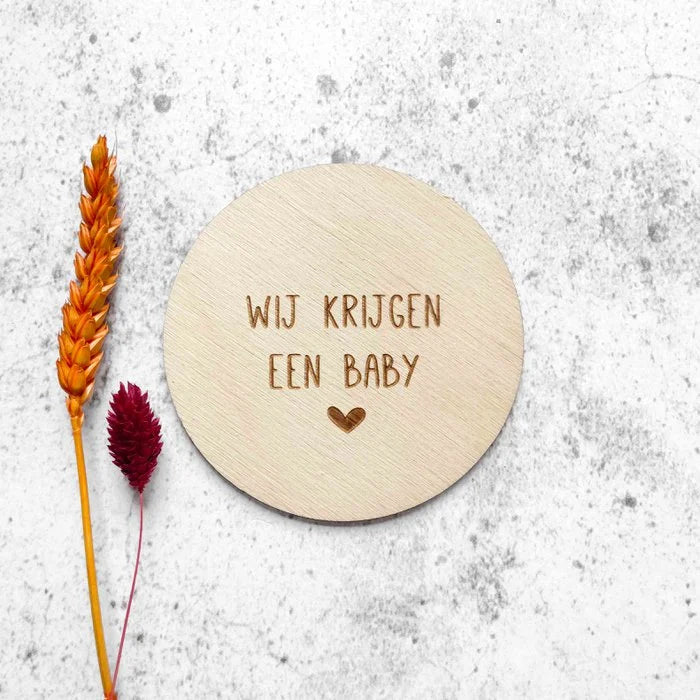 Zwangerschapsaankondiging | Wij krijgen een baby