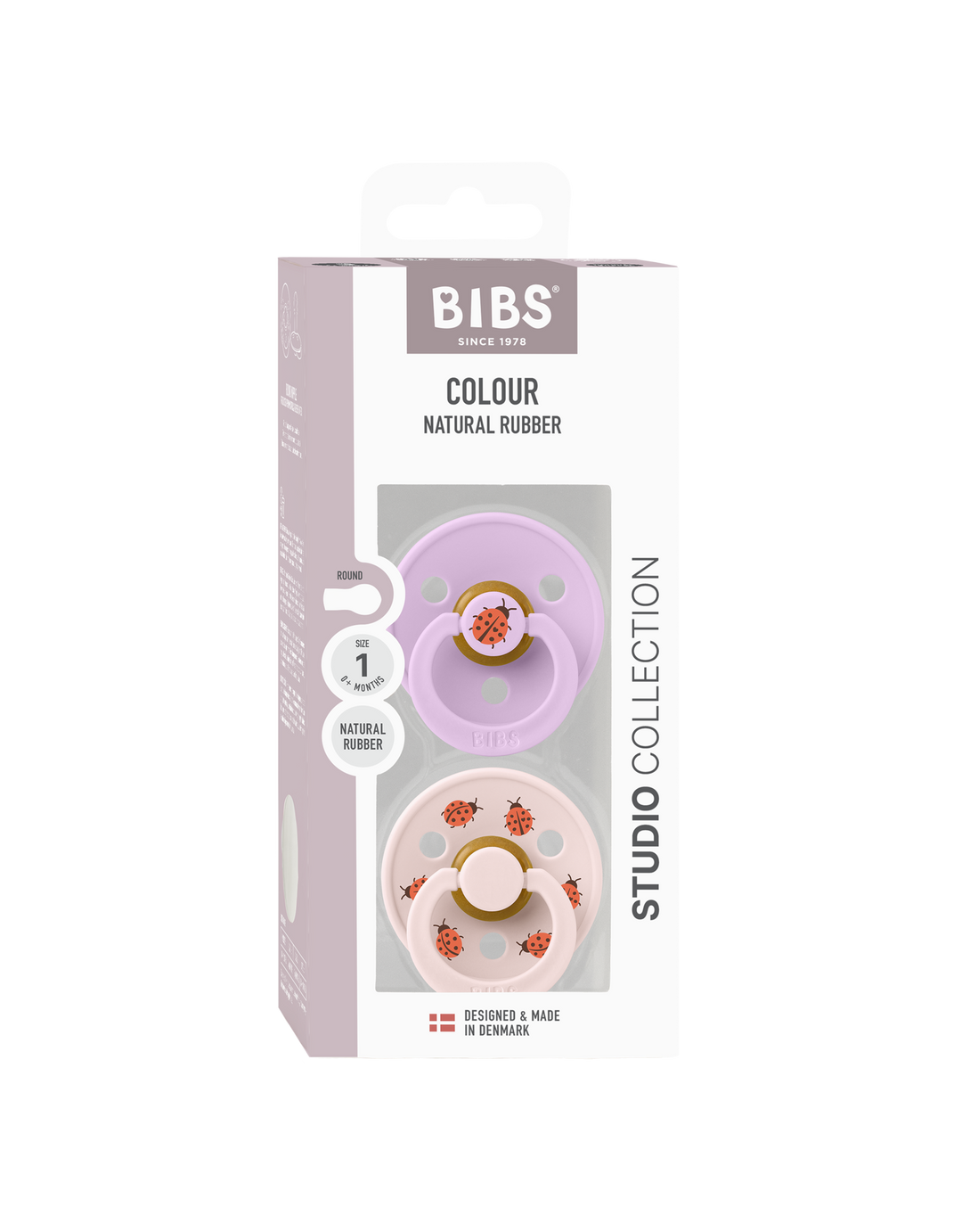 BIBS Studio Colour set lieveheersbeestje violet Mix
