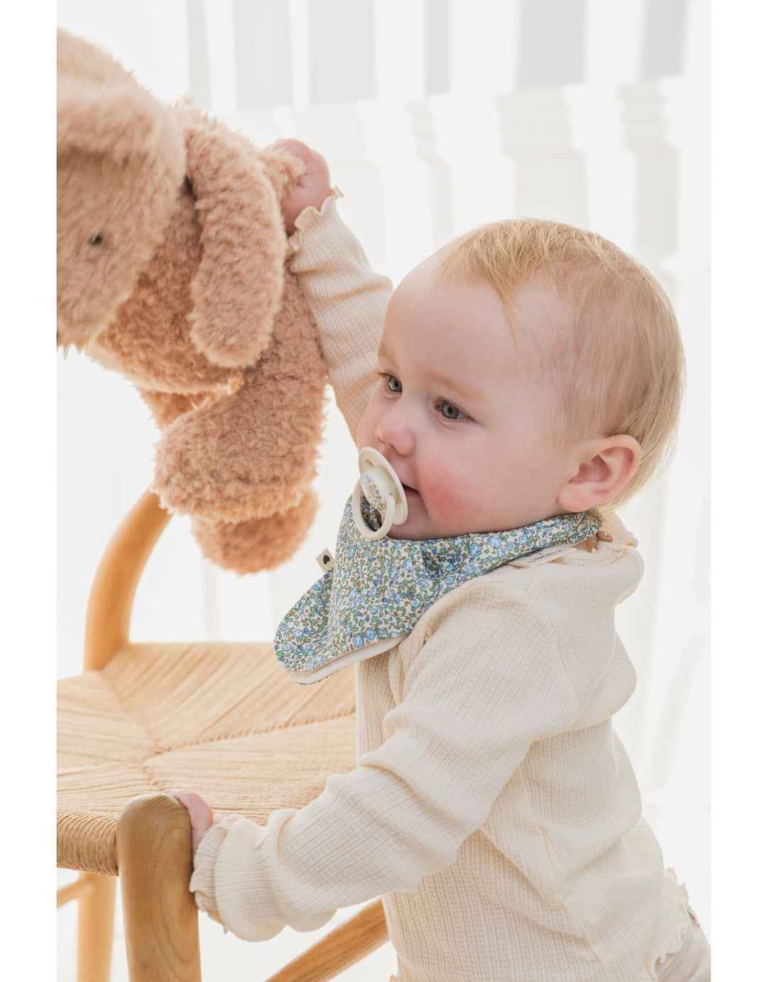BIBS x Liberty Bandana Bib Camomile Lawn Ivory